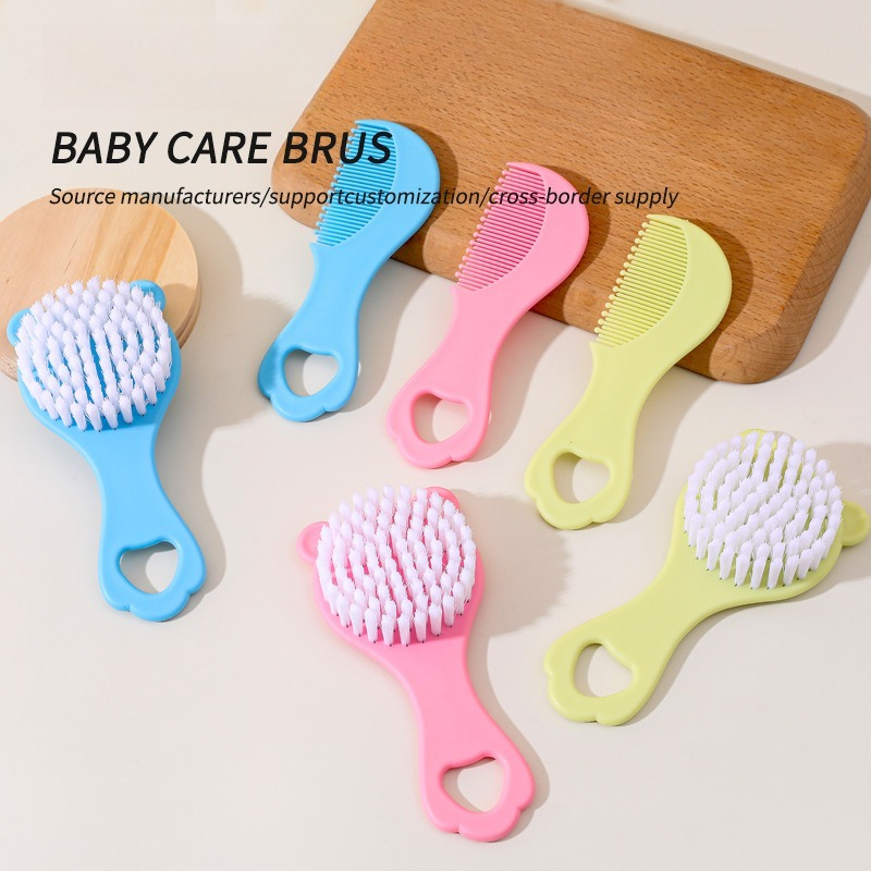 Hair Care Routine - Baby Hair Brush and Comb Set