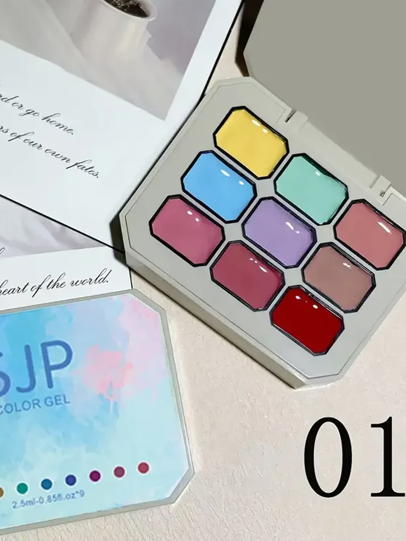 Hair Care Gel - 9 Colors Solid Nail Polish Palette