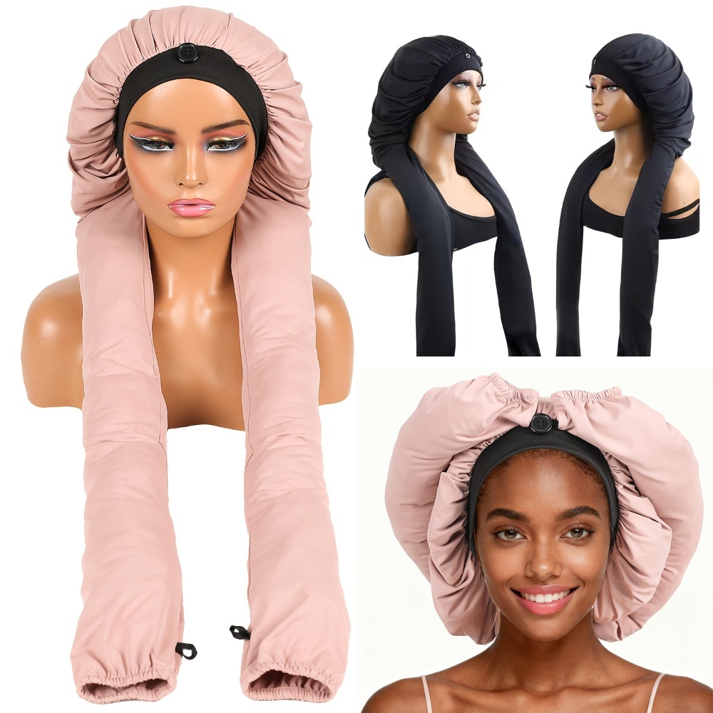 Satin Hair Bonnet - High-end High Elasticity Ice Women's Long