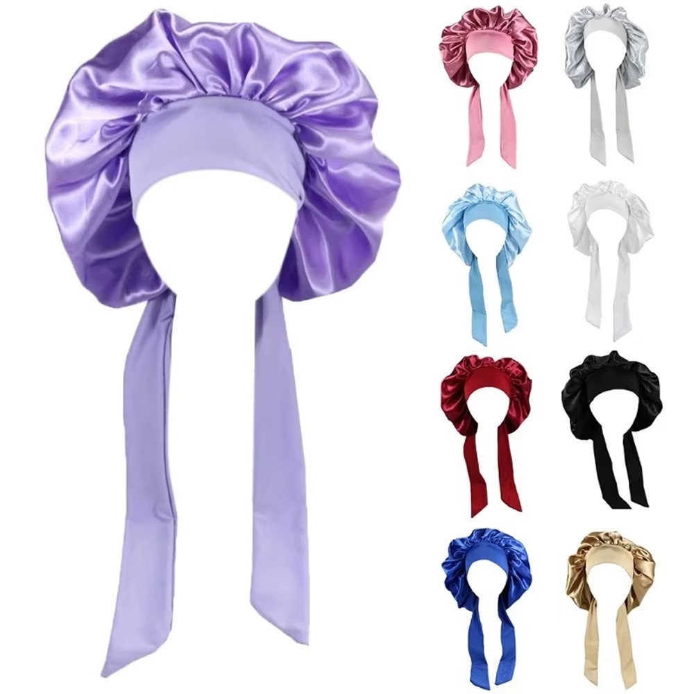 New Satin Solid Sleeping Hat W - Satin Hair Bonnet incelemesi ve fiyatı