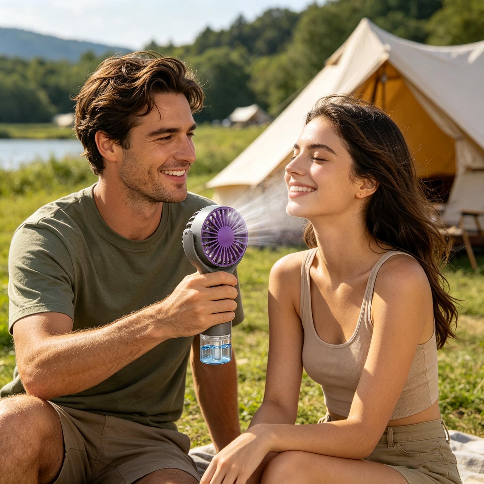 Portable Fan with Mist USB Cha - Hair Care Spray incelemesi ve fiyatı