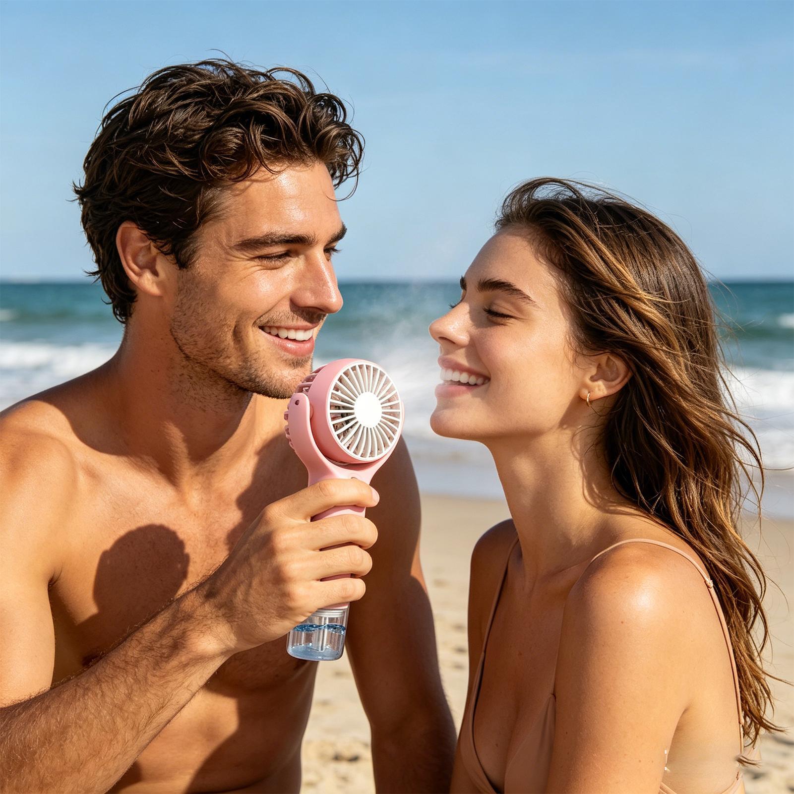 Portable Fan with Mist USB Cha - Hair Care Spray incelemesi ve fiyatı