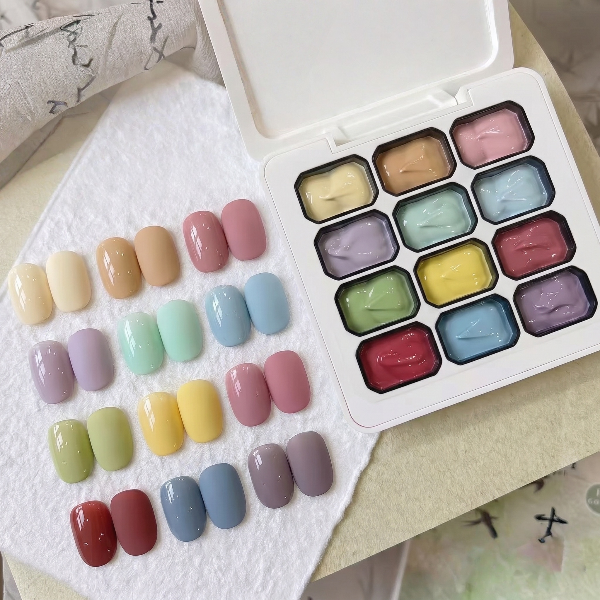 12-color Macaron solid gel nai - Hair Care Gel incelemesi ve fiyatı