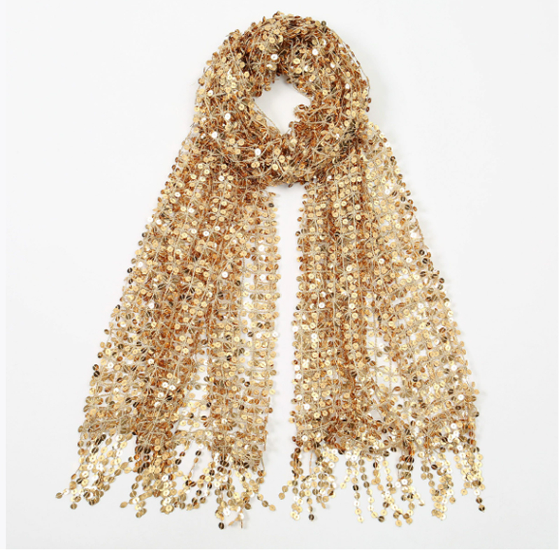 Boho Sequin Mesh Headscarf Gol - Hair Net Invisible incelemesi ve fiyatı