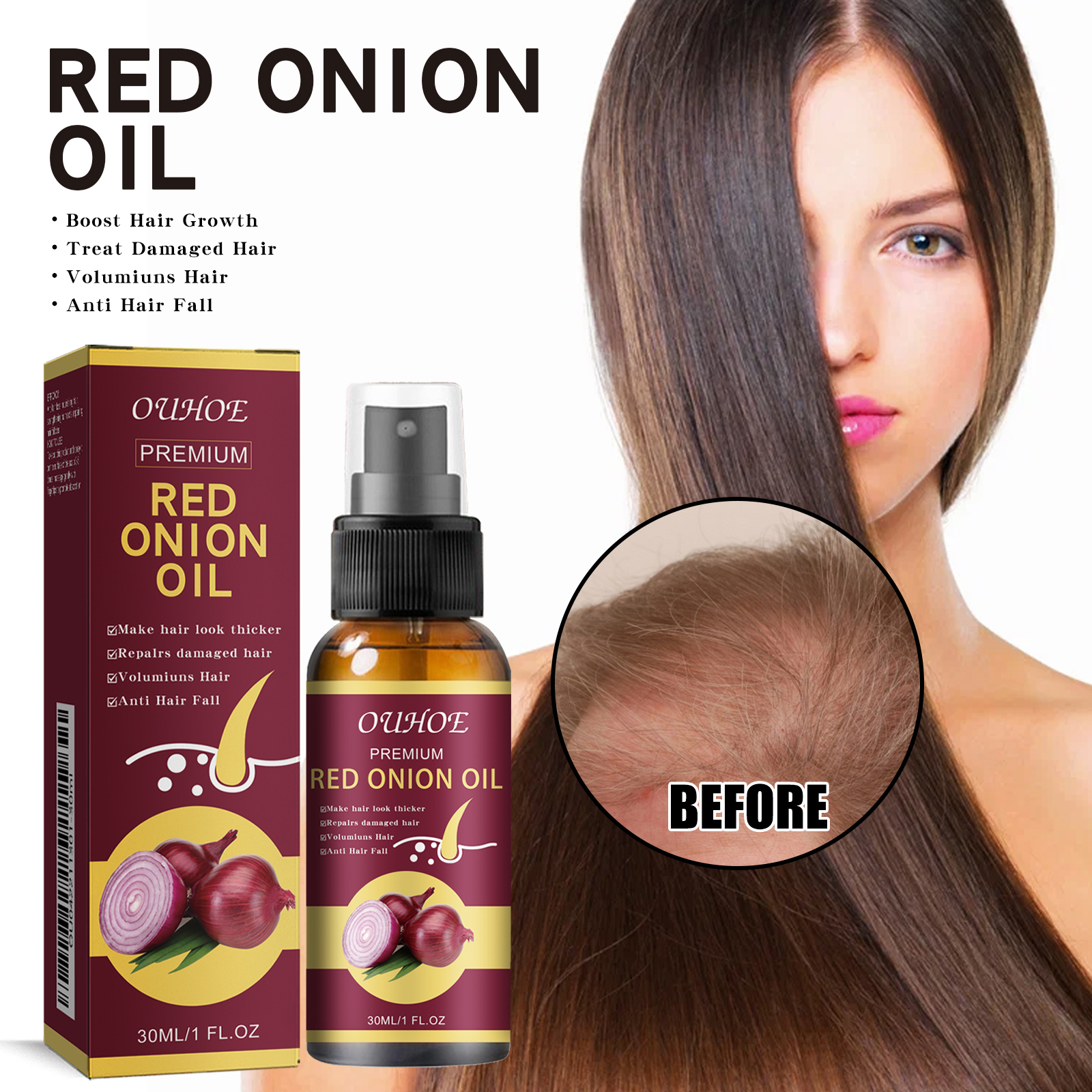Red Onion Hair Growth Essentia - Hair Care Ouai incelemesi ve fiyatı