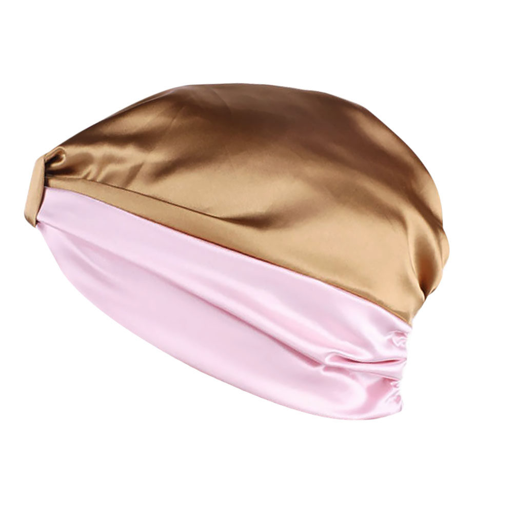 Pink Khaki Imitation Silk Nigh - Satin Hair Bonnet incelemesi ve fiyatı