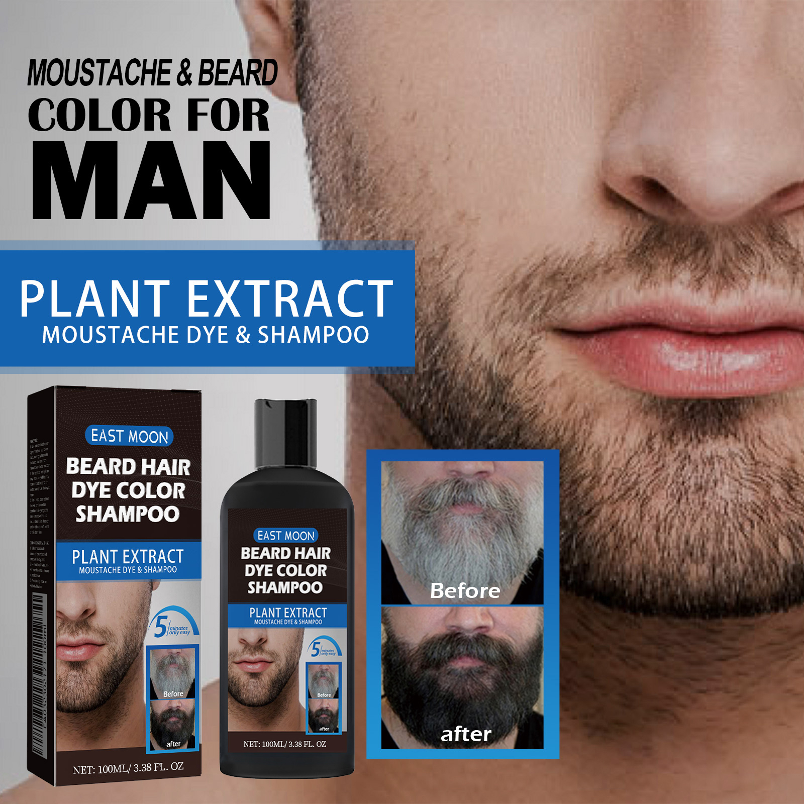 100Ml Beard Dye Care Shampoo S - Hair Care Long Hair incelemesi ve fiyatı