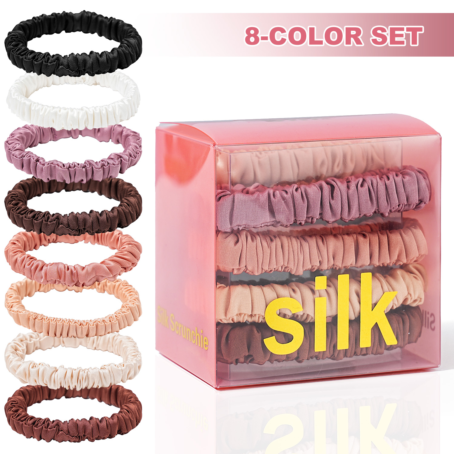 8PCS/Set 100% Pure Mulberry Si - Hair Care Routine incelemesi ve fiyatı