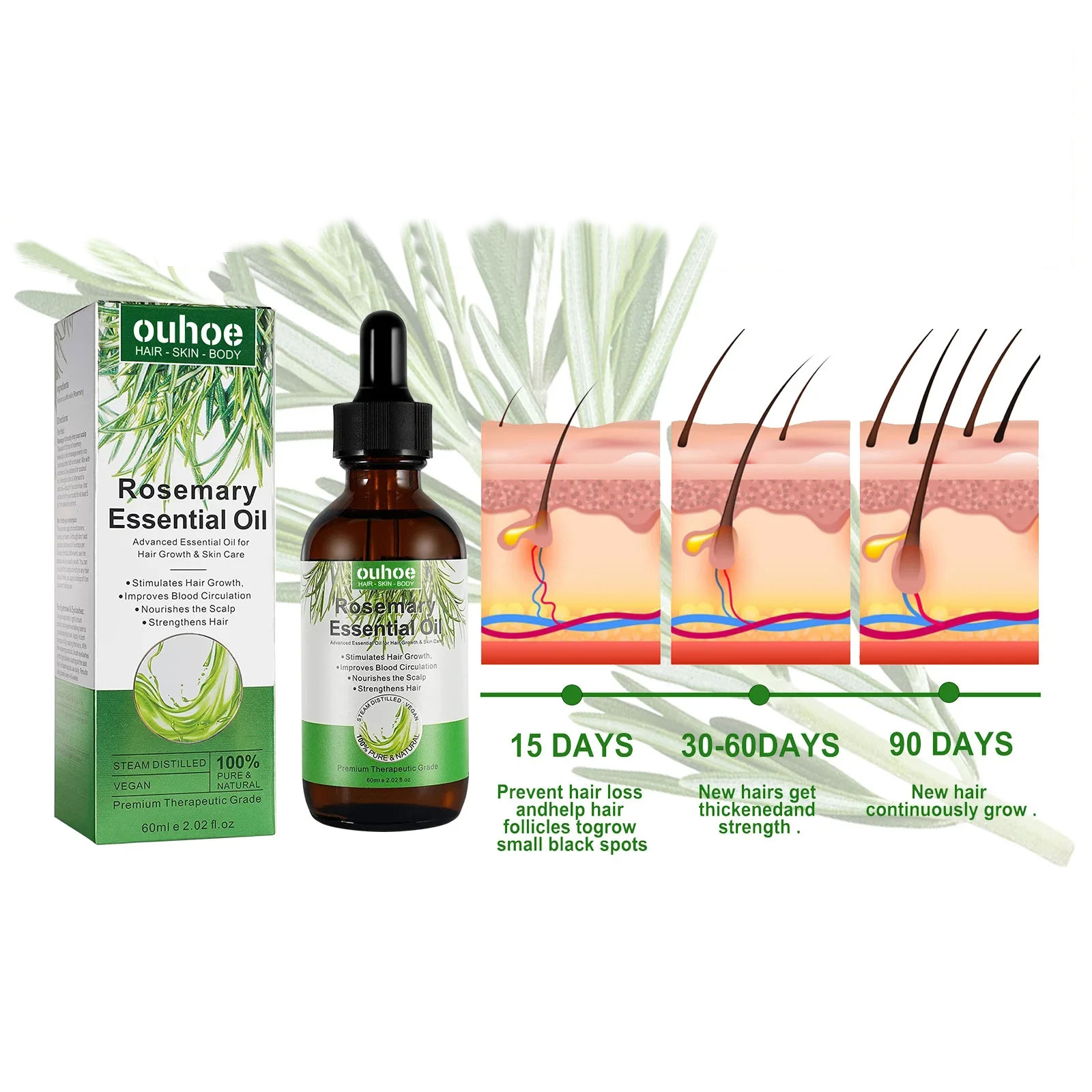 Rosemary Hair Growth Oil Anti- - Hair Care Ouai incelemesi ve fiyatı