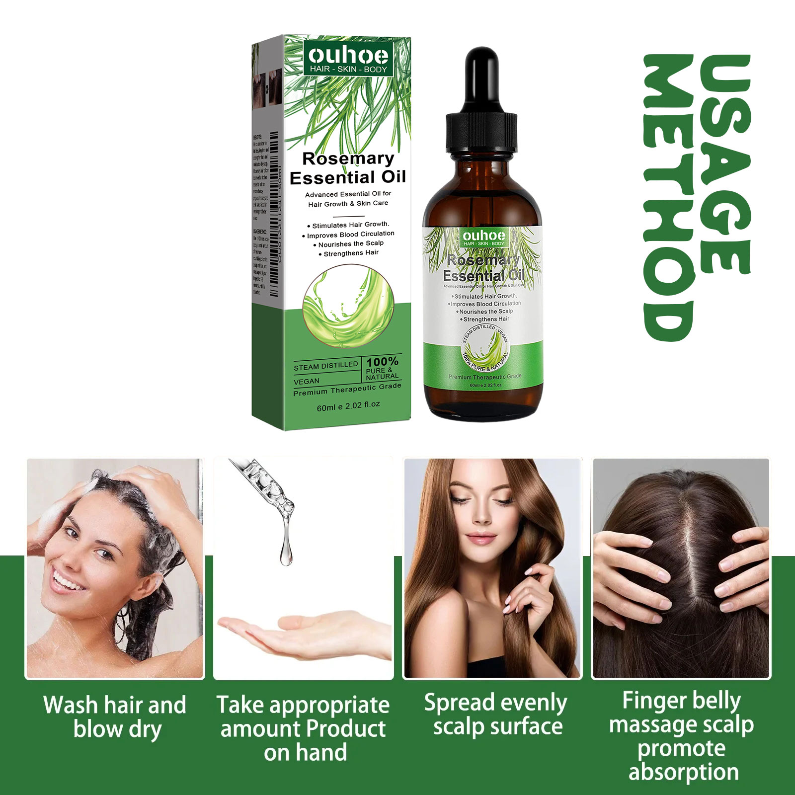 Rosemary Hair Growth Oil Anti- - Hair Care Ouai incelemesi ve fiyatı