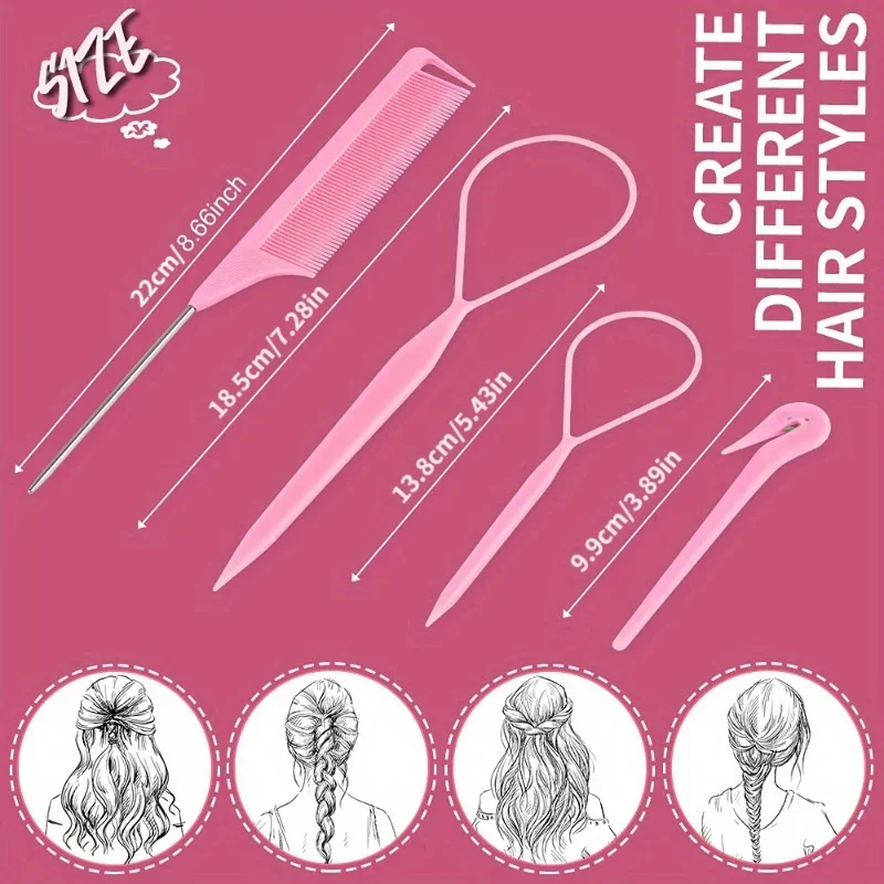 4/5/6pcs Hair Brush Set Hairdr - Hair Care Spray incelemesi ve fiyatı