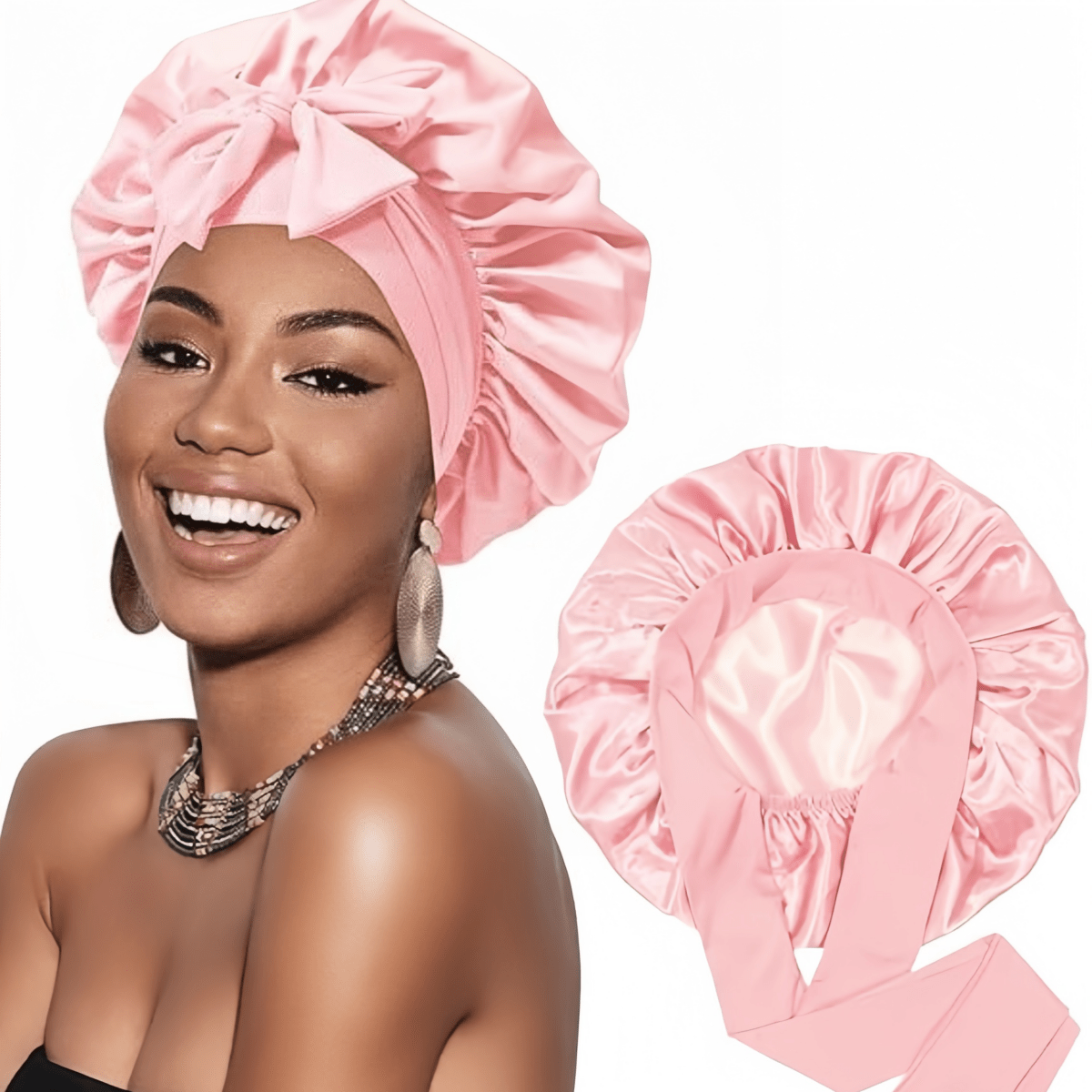 1pc Luxury Satin Silk Sleep Ca - Hair Care Long Hair incelemesi ve fiyatı