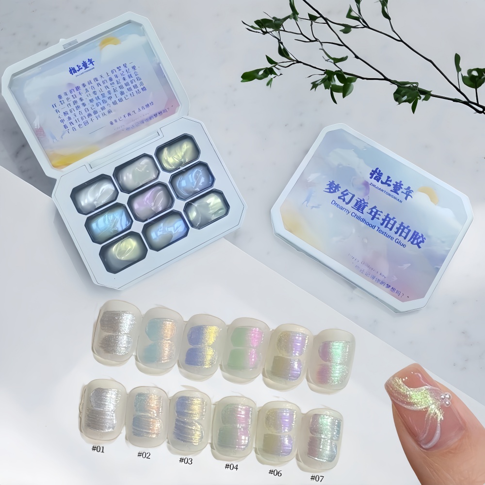 1pc 9-color new popular pattin - Hair Care Gel incelemesi ve fiyatı