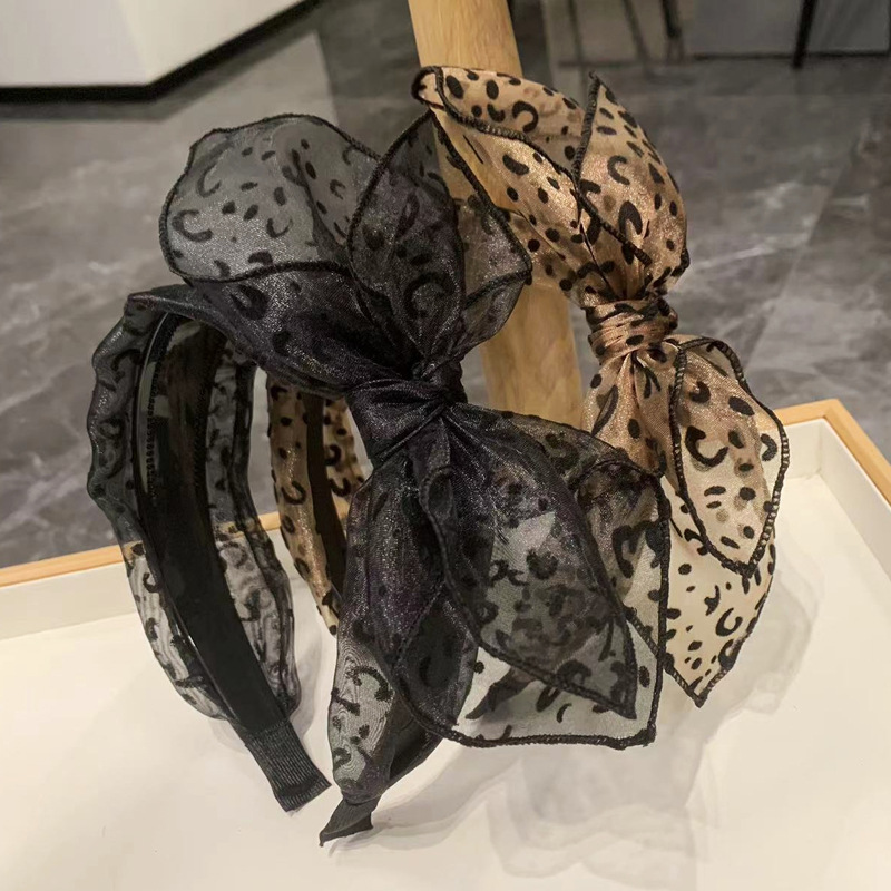 Vintage Leopard Print Hairband - Hair Net Invisible incelemesi ve fiyatı