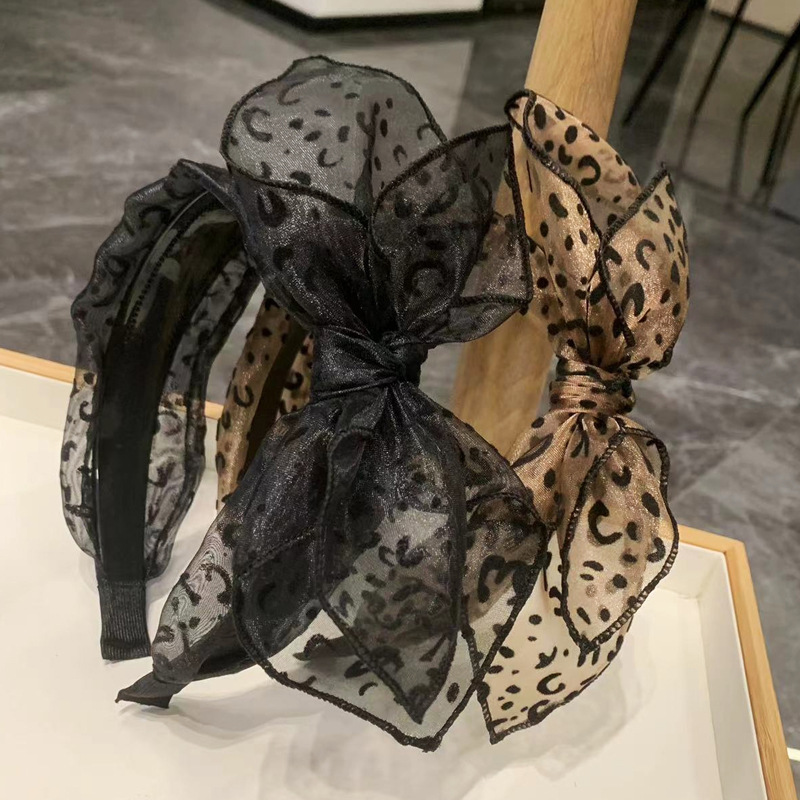 Vintage Leopard Print Hairband - Hair Net Invisible incelemesi ve fiyatı