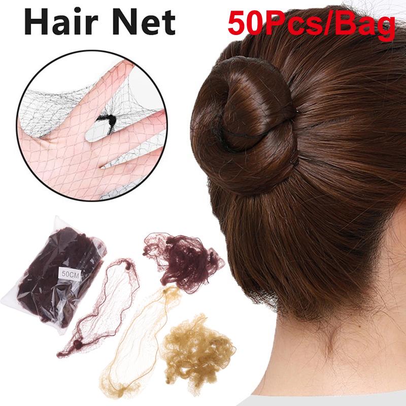 New 50Pcs Hair Net Elastic Bun - Hair Net Invisible incelemesi ve fiyatı