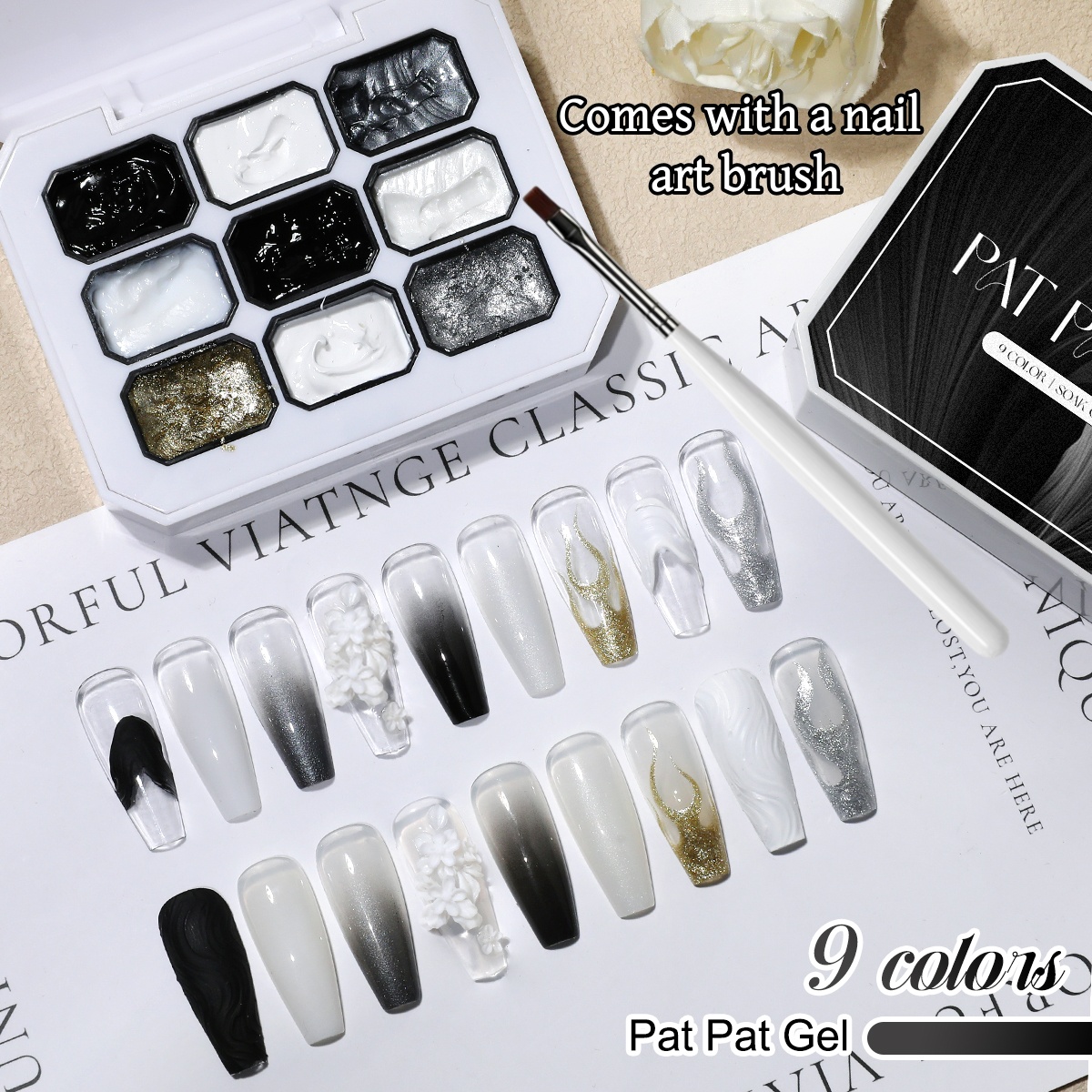 1 set of black and white solid - Hair Care Gel incelemesi ve fiyatı