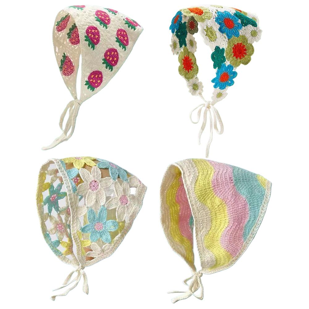 Handmade Crochet Flower Triang - Hair Net Invisible incelemesi ve fiyatı