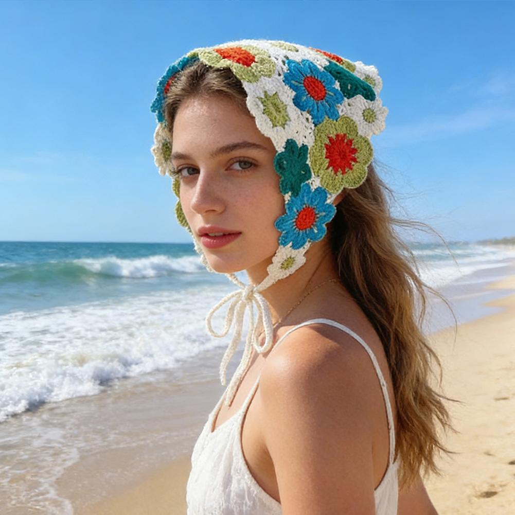 Handmade Crochet Flower Triang - Hair Net Invisible incelemesi ve fiyatı