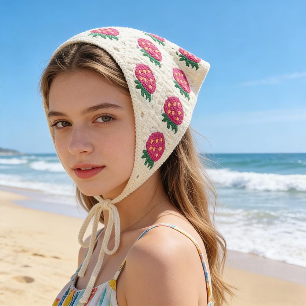 Handmade Crochet Flower Triang - Hair Net Invisible incelemesi ve fiyatı