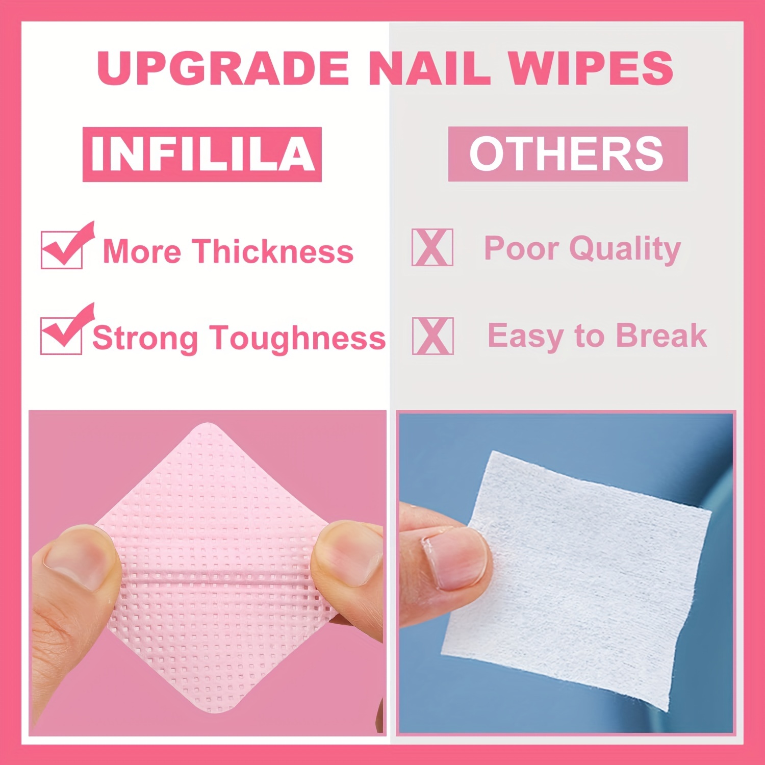 20/600pcs Lint-Free Nail Wipes - Hair Care Gel incelemesi ve fiyatı