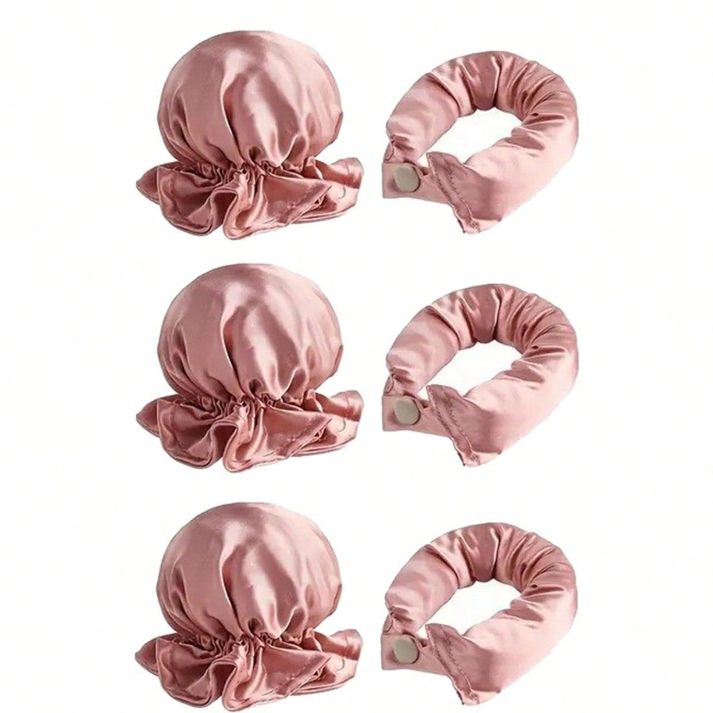 2/4/6Pcs Satin Heatless Curlin - Satin Hair Bonnet incelemesi ve fiyatı