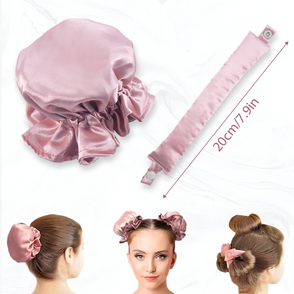 2/4/6Pcs Satin Heatless Curlin - Satin Hair Bonnet incelemesi ve fiyatı
