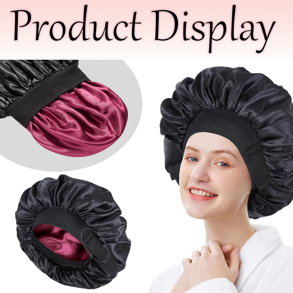 1Pcs Double Layers Satin Bonne - Satin Hair Bonnet incelemesi ve fiyatı