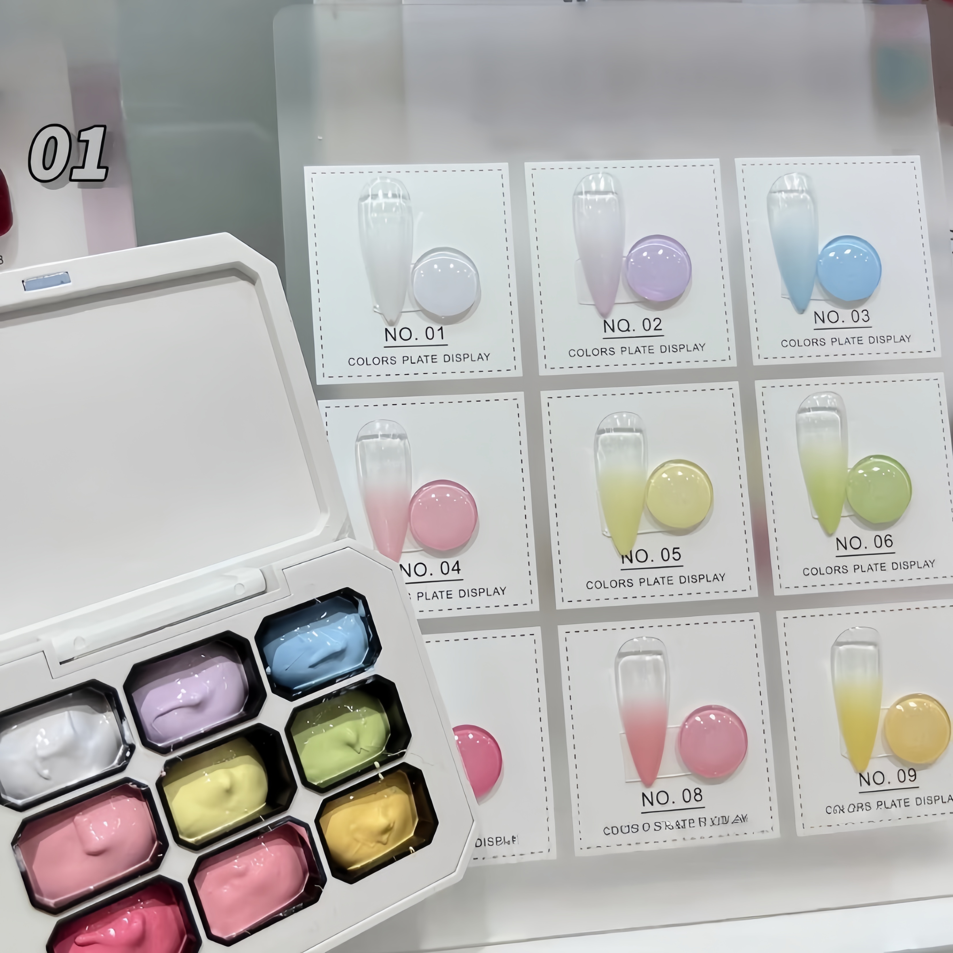 9-color solid nail polish,  Ma - Hair Care Gel incelemesi ve fiyatı