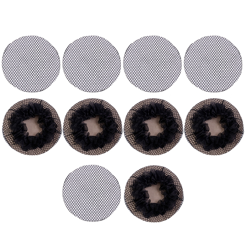 10Pcs Small Hole Black Elastic - Hair Net Invisible incelemesi ve fiyatı