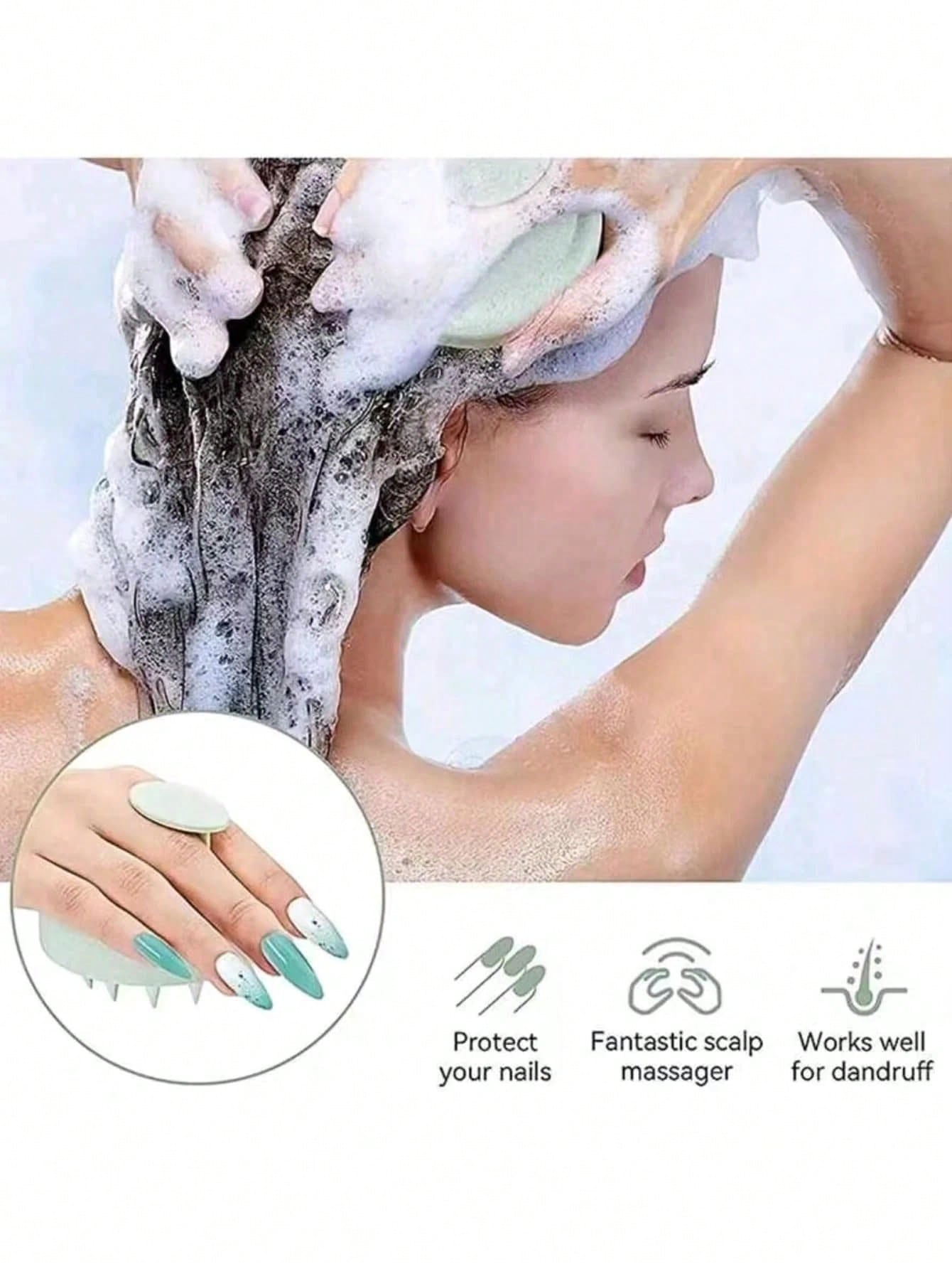 1PC Silicone Shampoo Brush Hea - Hair Care Routine incelemesi ve fiyatı