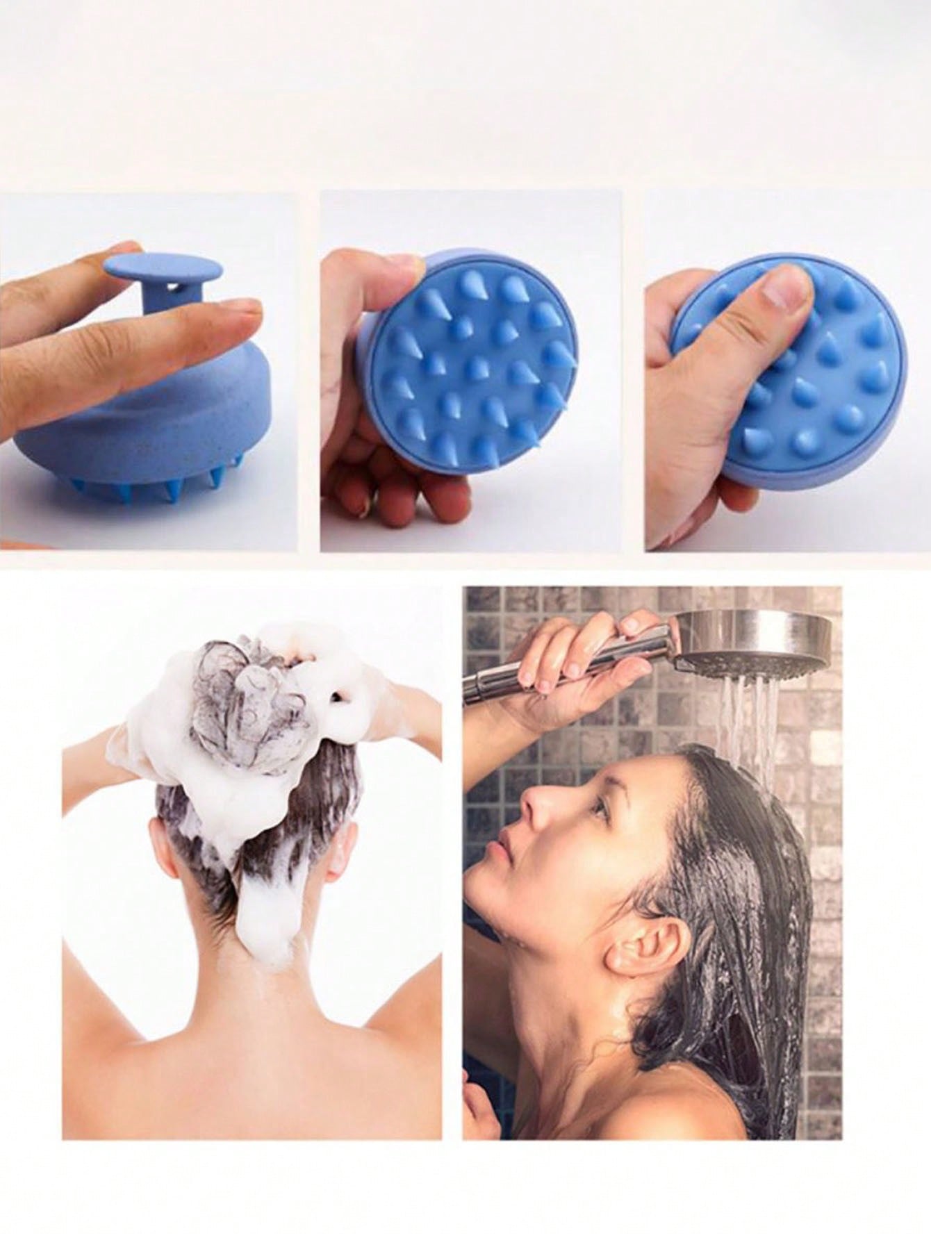 1PC Silicone Shampoo Brush Hea - Hair Care Routine incelemesi ve fiyatı