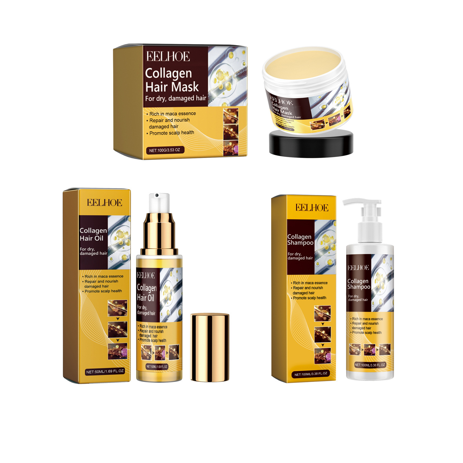EELHOE Collagen Hair Care Kit  - Keratin Treatment Set incelemesi ve fiyatı