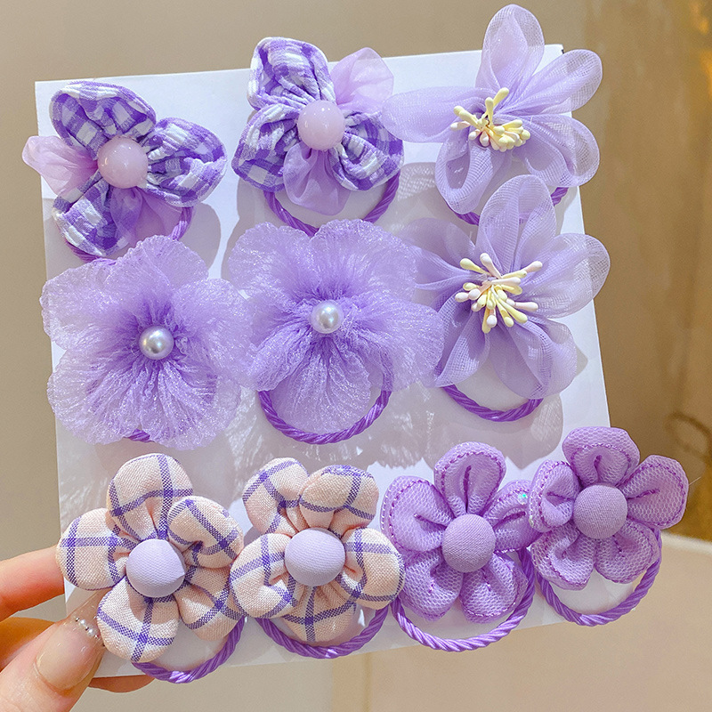 10Pcs Children's mesh flower h - Hair Net Invisible incelemesi ve fiyatı