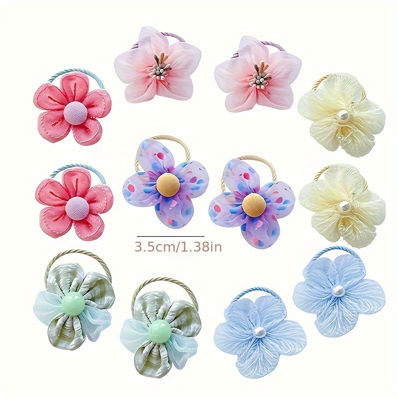 10Pcs Children's mesh flower h - Hair Net Invisible incelemesi ve fiyatı