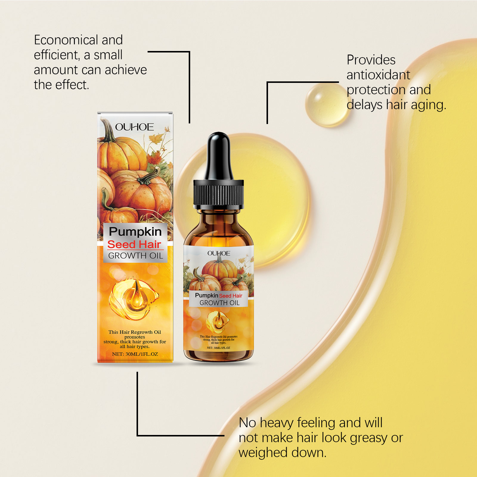 Pumpkin Seed Oil Hair Growth O - Hair Care Ouai incelemesi ve fiyatı
