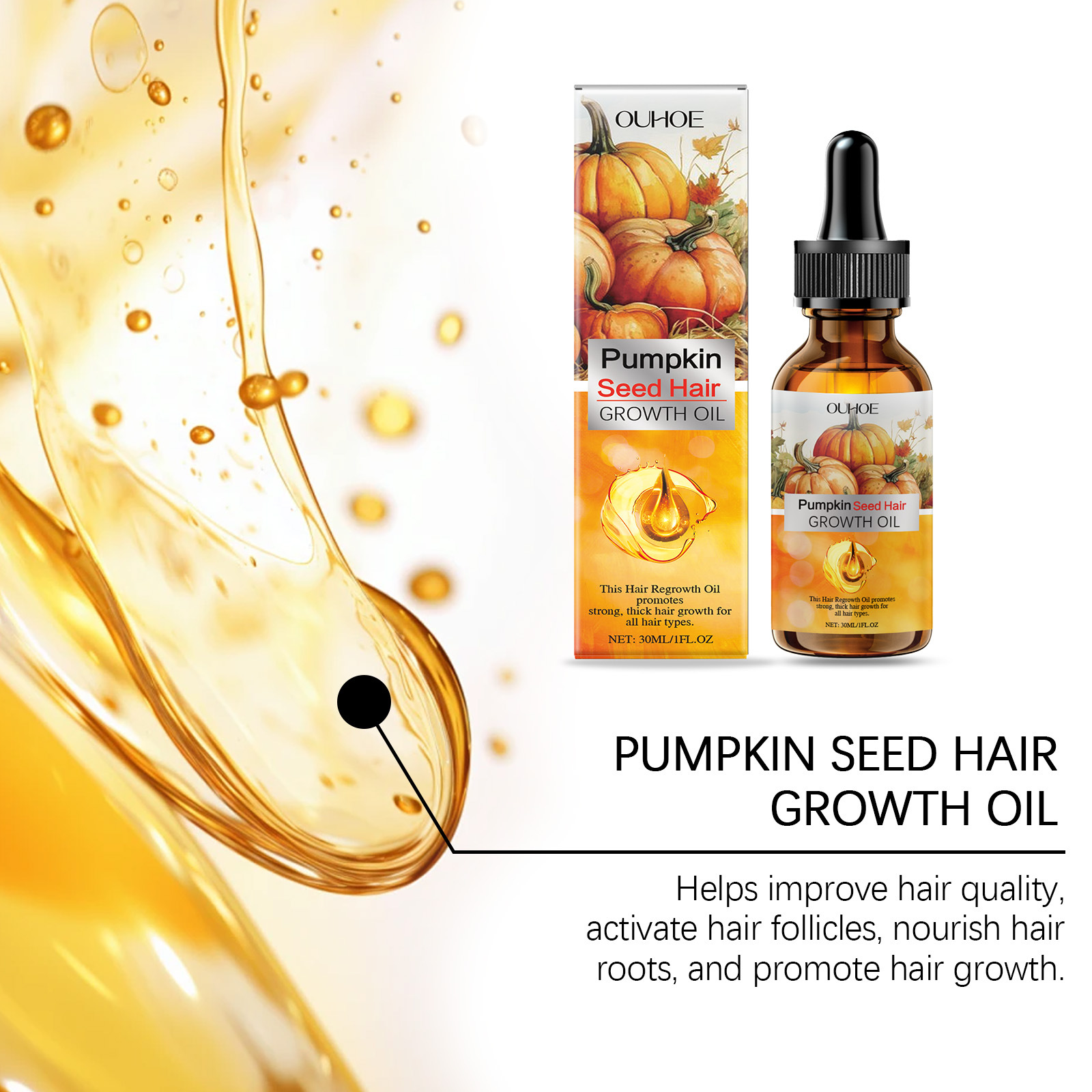 Pumpkin Seed Oil Hair Growth O - Hair Care Ouai incelemesi ve fiyatı