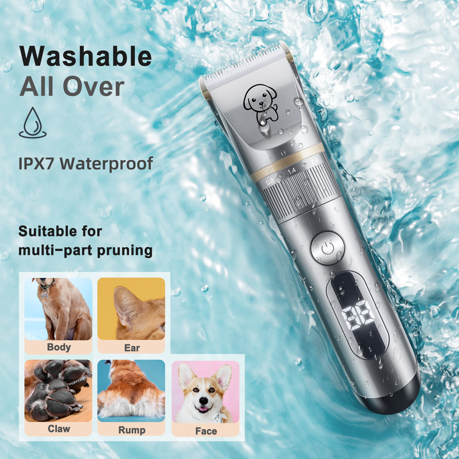 Pet Hair Trimmer Quiet Cat Cli - Hair Care Long Hair incelemesi ve fiyatı