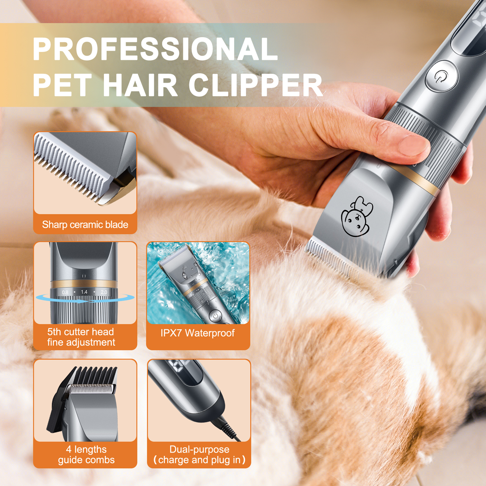 Pet Hair Trimmer Quiet Cat Cli - Hair Care Long Hair incelemesi ve fiyatı